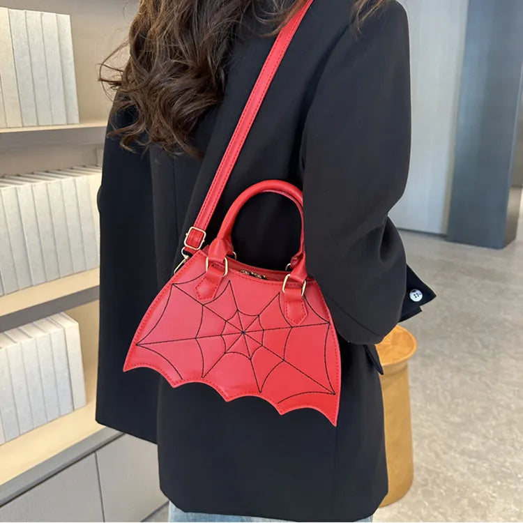 Halloween Spider Web Saddle Bags Fashion Personality Crossbody Shoulder Bag With Handle Women's Handbags - Bellarte Enchanté Halloween Spider Web Saddle Bags Fashion Personality Crossbody Shoulder Bag With Handle Women's Handbags
